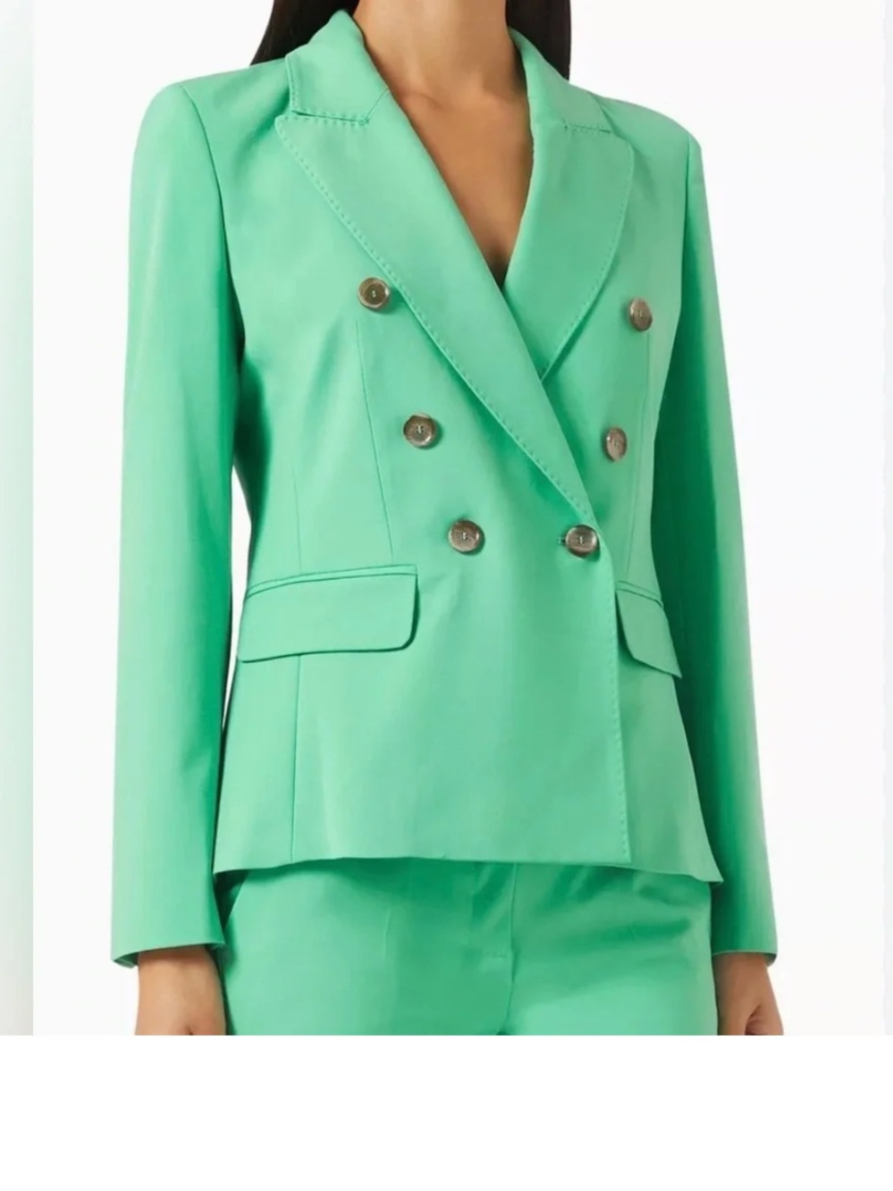 MARELLA Emerald Green Double-Breasted Blazer